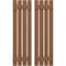 Ekena Millwork Americraft 4-Board, 2 Batten Exterior Real Wood Spaced Board-n-Batten Shutters, ARW101SB415X34BTH, PR ARW101SB415X34BTH - alternate 1